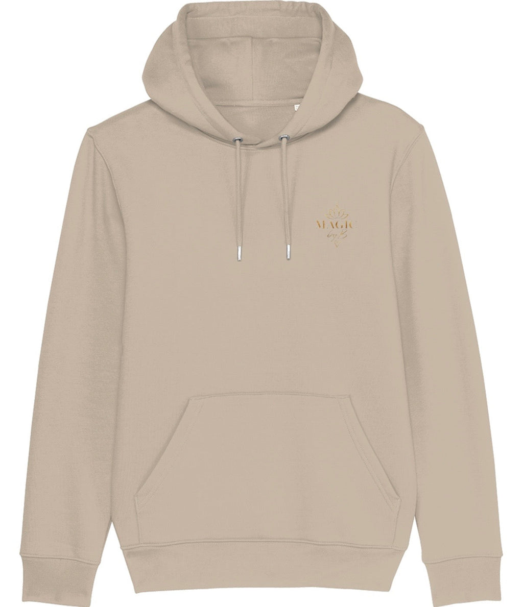 BEREIT FÜR ALLES Hoodie Wüstensand – Vorderseite