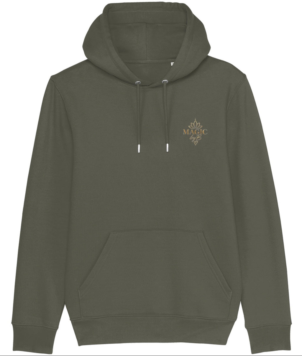 MEHR ICH Hoodie Khaki – Vorderseite