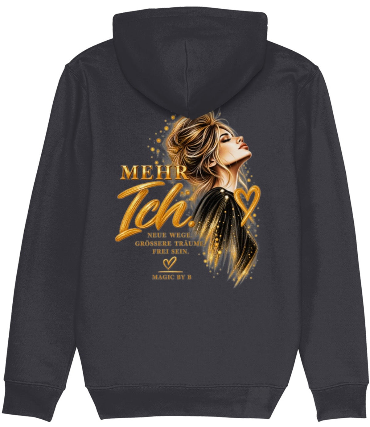 MEHR ICH Hoodie Schwarz – Rückseite