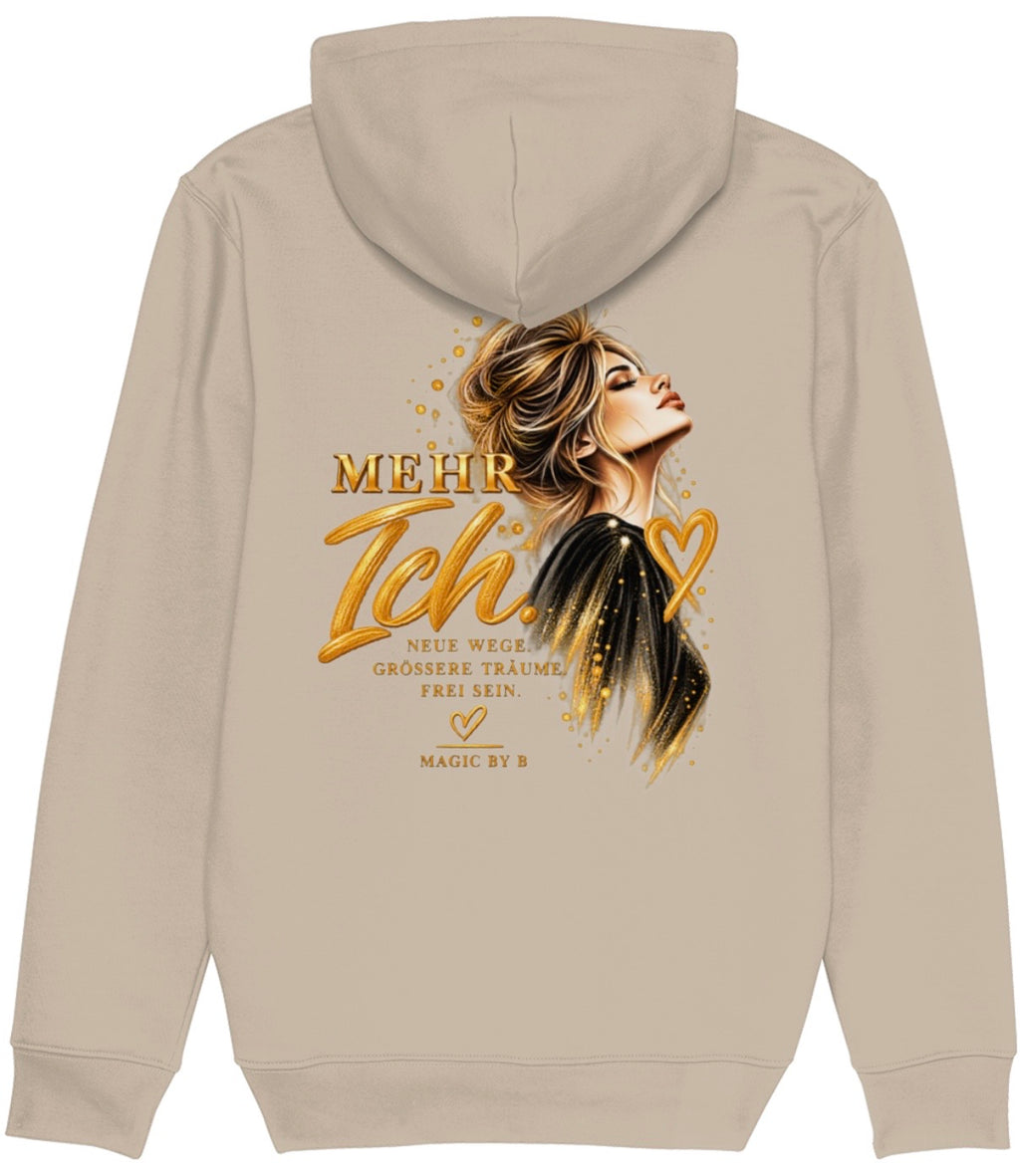MEHR ICH Hoodie Wüstensand – Rückseite