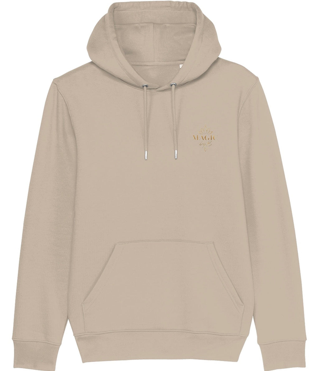 MEHR ICH Hoodie Wüstensand – Vorderseite