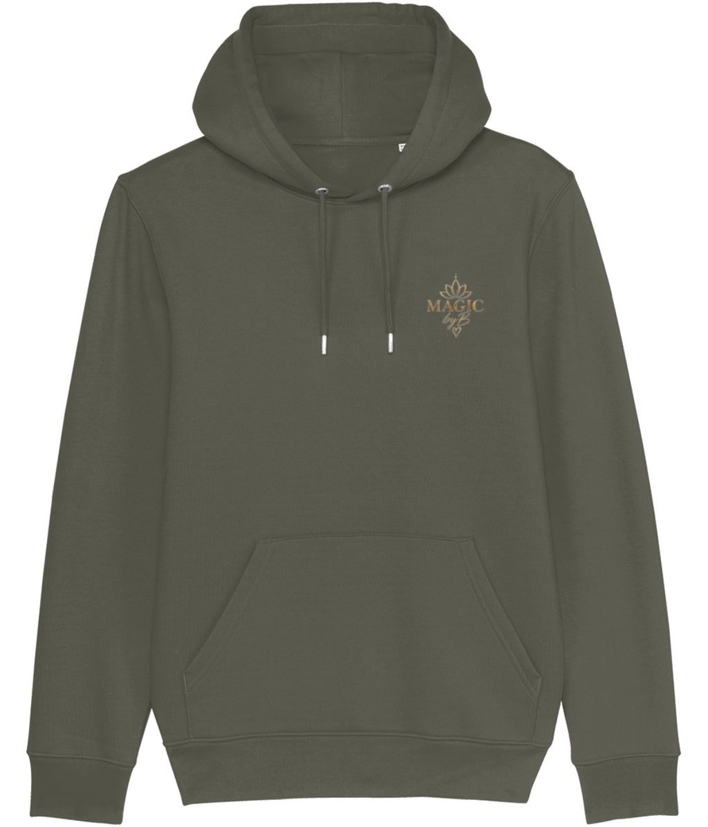 STRONGER THAN YESTERDAY Hoodie Khaki – Vorderseite