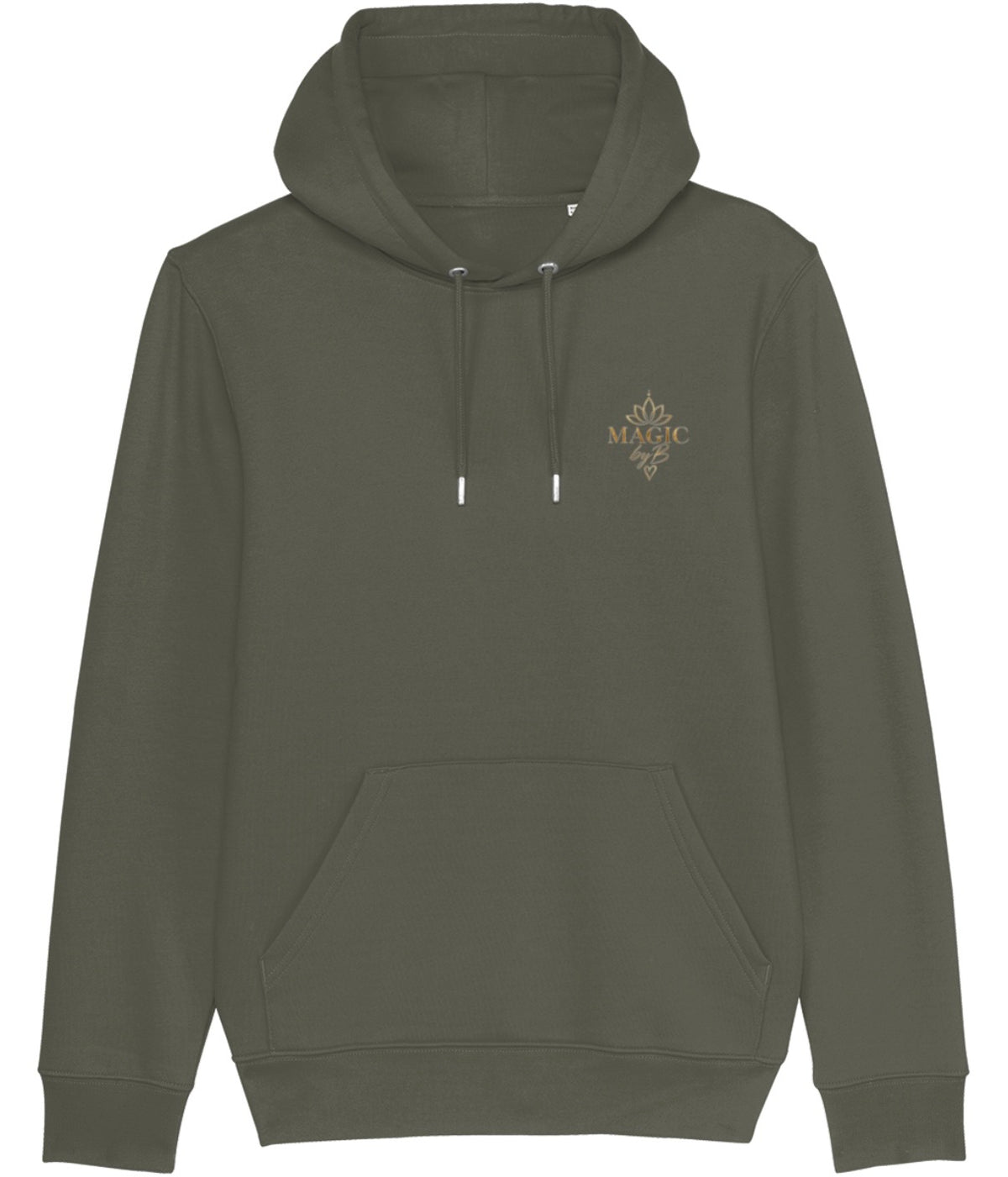 STRONGER THAN YESTERDAY Hoodie Khaki – Vorderseite