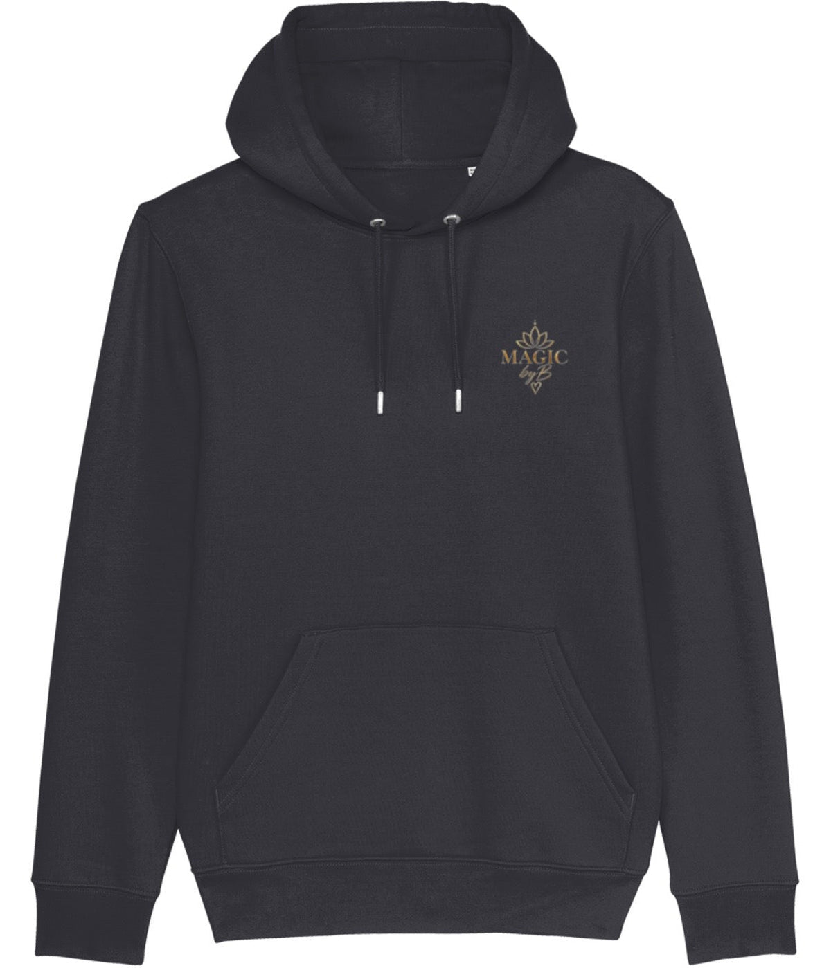 STRONGER THAN YESTERDAY Hoodie Schwarz – Vorderseite